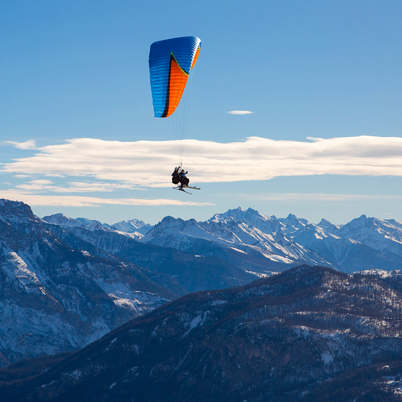 parapente hiver Pelvoux Vallouise