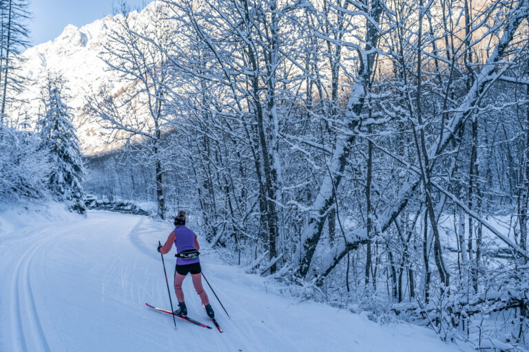 Ski de fond sur le domaine de Pelvoux Vallouise